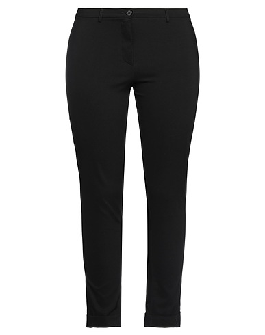 MIRELLA MATTEINI Casual trouser Black 66% Viscose, 31% Nylon, 3% Elastane