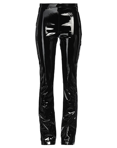 BLUGIRL Casual trouser Black 95% Polyester, 5% Elastane, Polyurethane resin