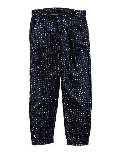 EMPORIO ARMANI Casual trouser Midnight blue 78% Viscose, 22% Polyamide