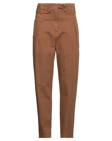 FEDERICA TOSI Pantalone Marrone 98% Cotone, 2% Elastan