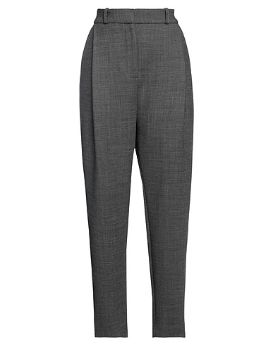 TOTEME Casual trouser Charcoal 40% Polyester, 30% Wool, 27% Polyamide, 3% Elastane