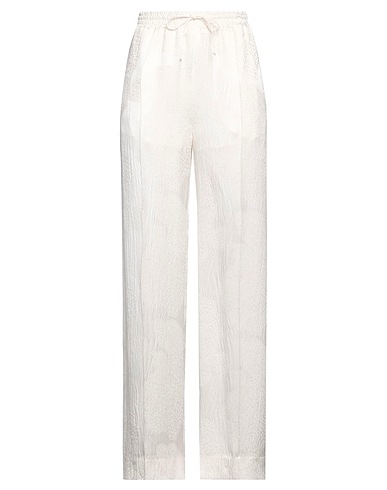 CHLOÉ Pantalone Panna 100% Seta