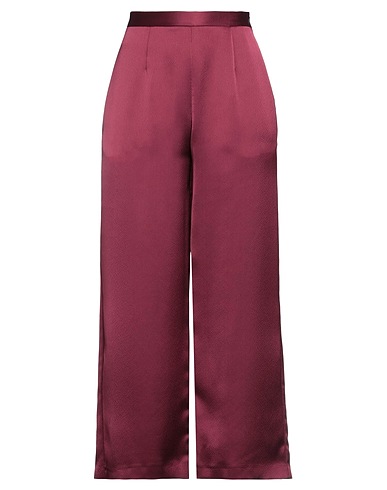 SIMONA CORSELLINI Casual trouser Garnet 100% Polyester