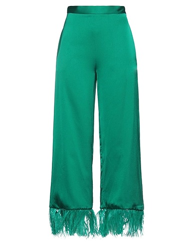 SIMONA CORSELLINI Pantalone Verde smeraldo 100% Poliestere