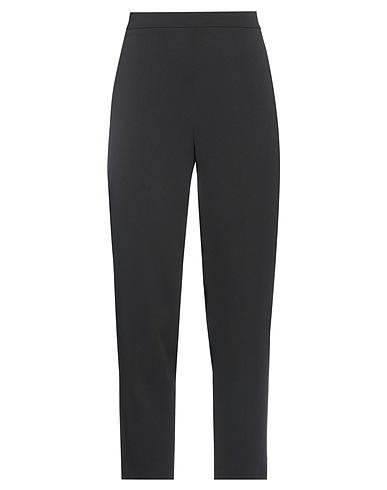 MIRELLA MATTEINI Casual pants Black 98% Polyester, 2% Elastane