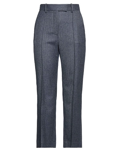 SUPER BLOND Casual trouser Navy blue 100% Wool