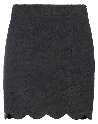 MOSCHINO Mini skirt Black 87% Cotton, 13% Polyamide