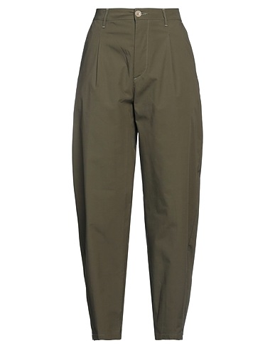 TRUE NYC® Casual trouser Military green 96% Cotton, 4% Elastane