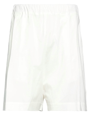 LANEUS Shorts & Bermuda White 97% Cotton, 3% Elastane