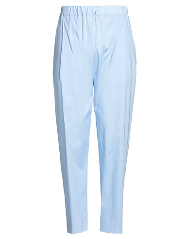 LANEUS Casual pants Sky blue 97% Cotton, 3% Elastane