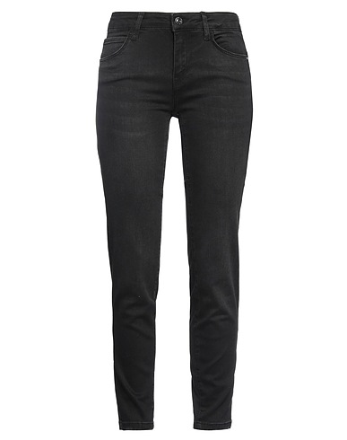 CARACTÈRE Denim trousers Black 82% Cotton, 15% Polyester, 3% Elastane