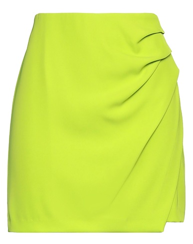KONTATTO Mini skirt Lime green 97% Polyester, 3% Elastane