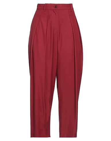 KENZO Casual trouser Burgundy 70% Triacetate, 30% Cotton