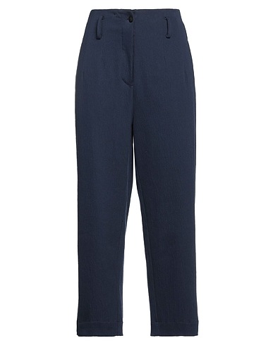 ART259DESIGN Casual trouser Navy blue 100% Polyester, Cotton, Wool, Elastane