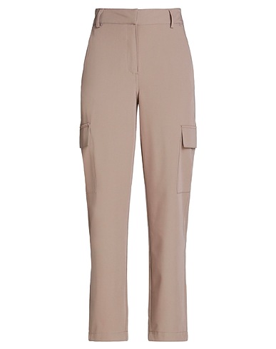 VERO MODA Cargo Light brown 78% Polyester, 18% Viscose, 4% Elastane