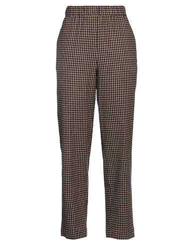 POMANDÈRE Casual trouser Brown 69% Viscose, 30% Wool, 1% Elastane