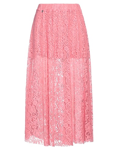KONTATTO Midi skirt Pink 50% Cotton, 50% Polyester