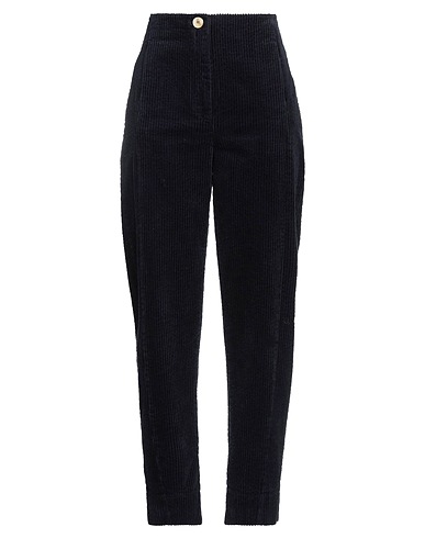 GANNI Casual trouser Midnight blue 99% Organic cotton, 1% Elastane
