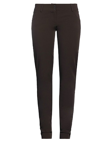 CRISTINAEFFE Casual pants Dark brown 47% Polyamide, 27% Viscose, 18% Virgin Wool, 8% Elastane