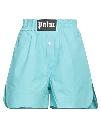 PALM ANGELS Shorts & Bermuda Celeste 100% Cotone, Poliestere