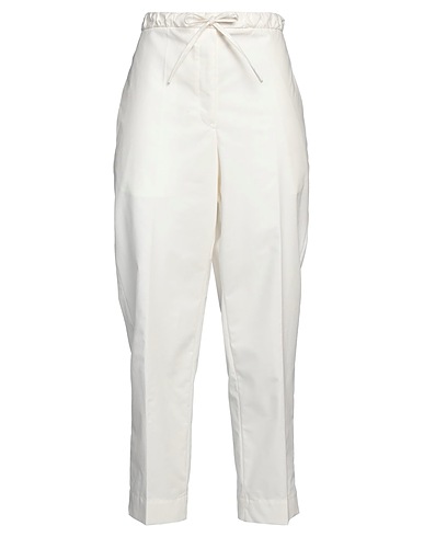 JIL SANDER Hosen Elfenbein 100% Baumwolle