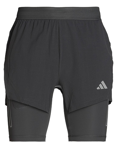 ADIDAS Shorts & Bermudas HIIT EL 2N1 SHO
 Grau 84% Recyceltes Polyester, 16% Elastan