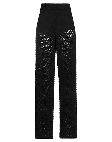 ROTATE BIRGER CHRISTENSEN Casual trouser Black 75% Organic cotton, 25% Polyacrylic