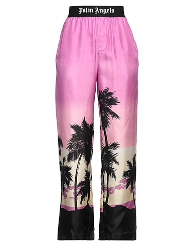 PALM ANGELS Casual pants Fuchsia 100% Viscose, Polyamide, Polyester, Elastane