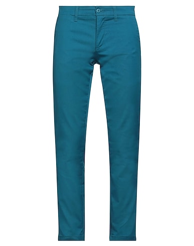 CARHARTT Casual trouser Pastel blue 46% Cotton, 38% Elastomultiester, 16% Polyester