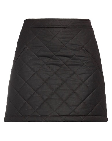BURBERRY Mini skirt Dark brown 100% Cotton