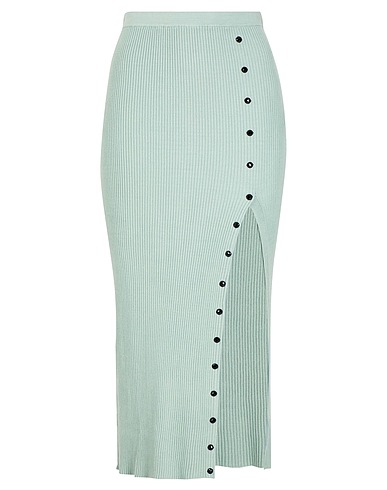 8 by YOOX Midi skirt RIBBED-KNIT TUBE SKIRT

 Sage green 80% Viscose, 20% Recycled polyamide