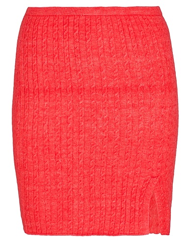 8 by YOOX Minirock MOHAIR BLEND CABLE KNIT MINI SKIRT
 Rot 36% Recyceltes Polyamid, 29% Mohairwolle, 25% Wolle, 6% Polyamid, 4% Elastan