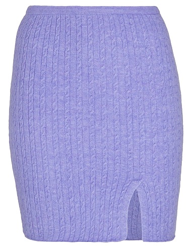 8 by YOOX Minigonna MOHAIR BLEND CABLE KNIT MINI SKIRT
 Malva 36% Poliammide riciclato, 29% Lana mohair, 25% Lana, 6% Poliammide, 4% Elastan