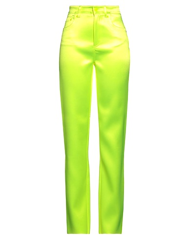 SPORTMAX Casual trouser Lime green 100% Polyester