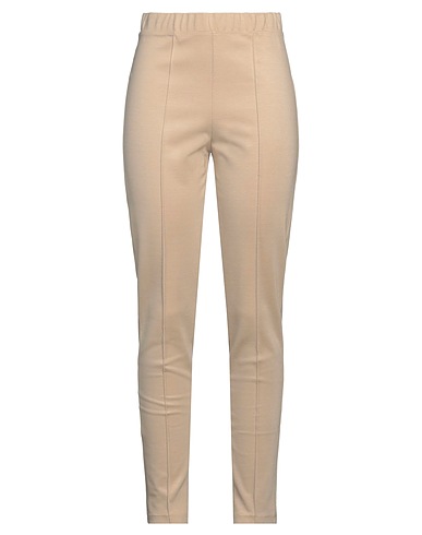 VICARIO CINQUE Casual trouser Beige 68% Viscose, 27% Polyamide, 5% Elastane