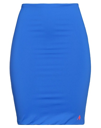 THE ATTICO Mini skirt Blue 82% Polyamide, 18% Elastane