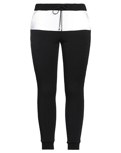 LIU •JO Casual trouser Black 47% Cotton, 47% Modal, 6% Elastane, Polyester