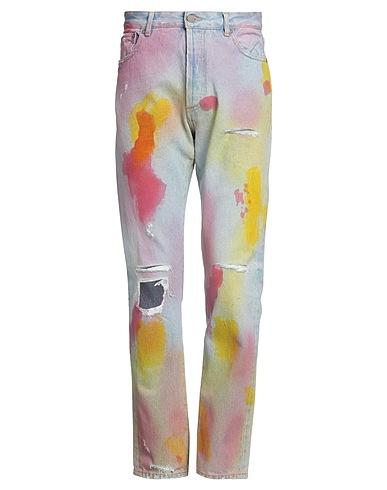 PALM ANGELS Jeans Blau 100% Baumwolle, Leder