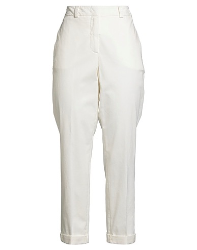 PESERICO Pantalone Off white 98% Cotone, 2% Elastan