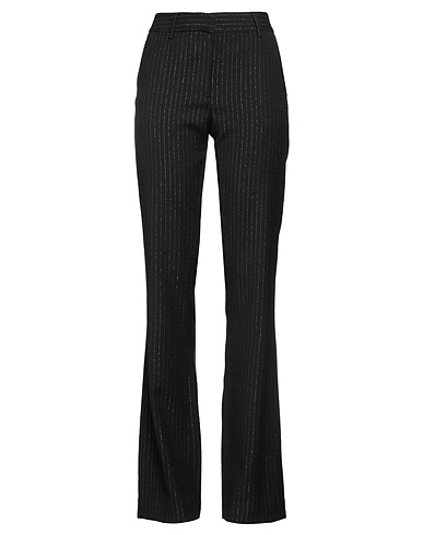 ALESSANDRA RICH Casual trouser Black 96% Virgin Wool, 2% Polyamide, 2% Polyester