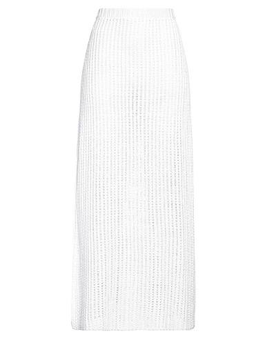 FERRAGAMO Long skirt White 100% Cotton