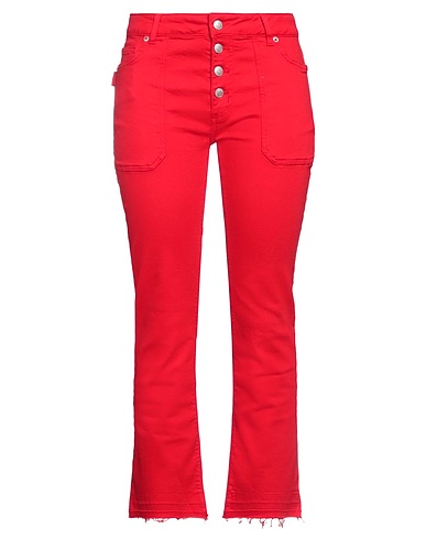 ZADIG&VOLTAIRE Denim trousers Red 98% Cotton, 2% Elastane