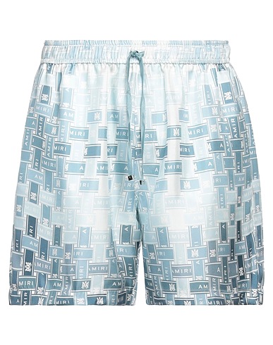 AMIRI Shorts & Bermuda Sky blue 100% Silk
