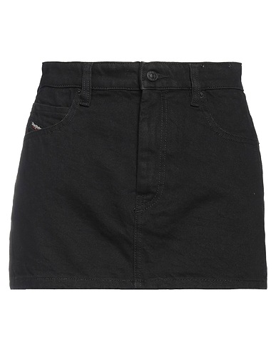 DIESEL ミニスカート ブラック コットン 100%