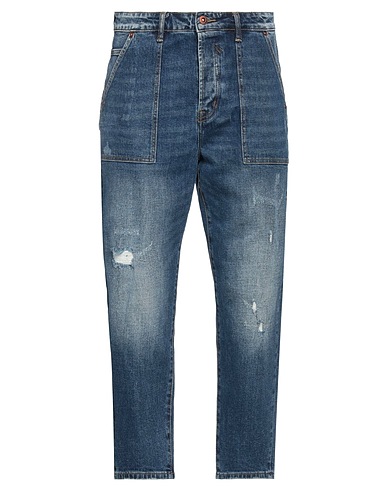 GIANNI LUPO Pantalones vaqueros Azul marino 99% Algodón, 1% Elastán