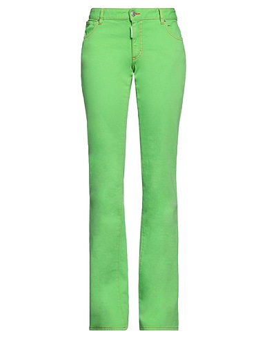 DSQUARED2 Denim trousers Light green 98% Cotton, 2% Elastane