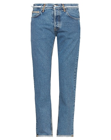 GRIFONI Denim trousers Blue 100% Cotton