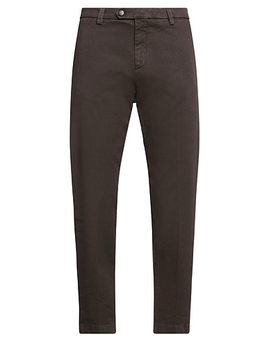 OUT/FIT Casual trouser Dark brown 97% Cotton, 3% Elastane