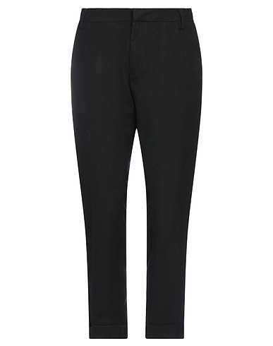 MESSAGERIE Casual trouser PATRIZIO PISCAGLIA Black 65% Wool, 30% Polyester, 5% Other Fibres