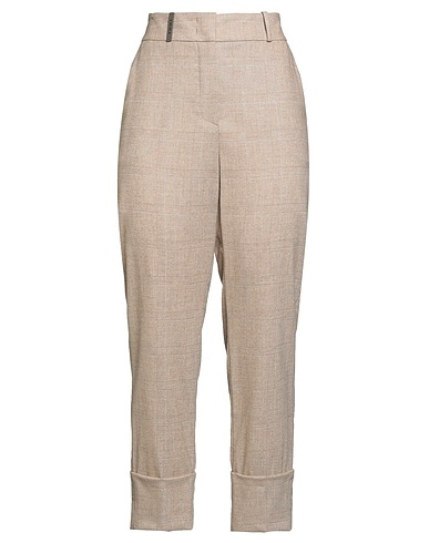 PESERICO Casual trouser Beige 91% Virgin Wool, 6% Cashmere, 2% Synthetic fibers, 1% Polyamide